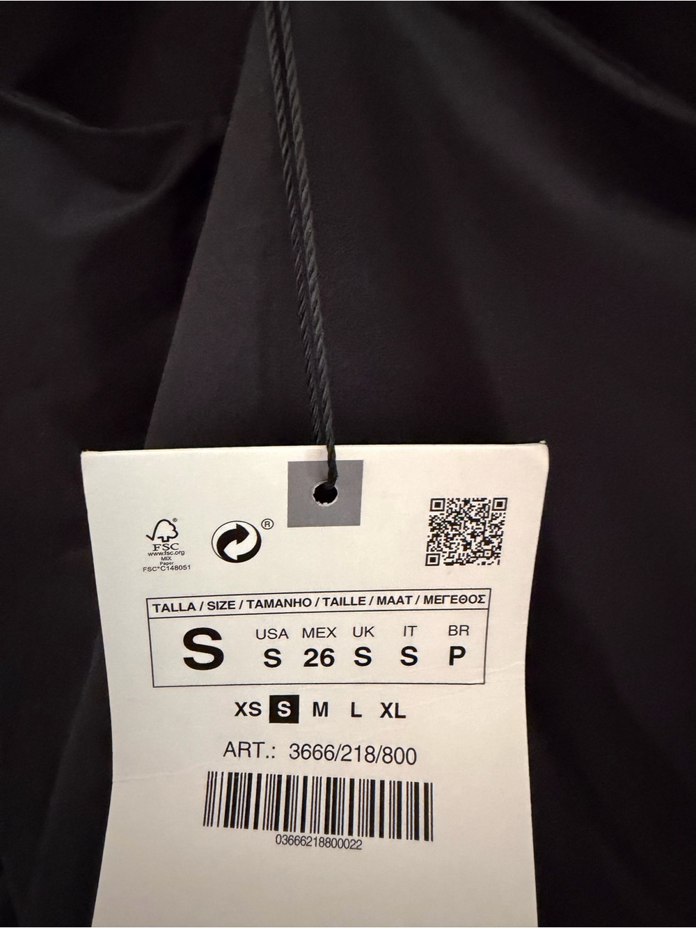 Zara Black Tiered Mini Dress with Ruched Waist - Picture 6 of 6